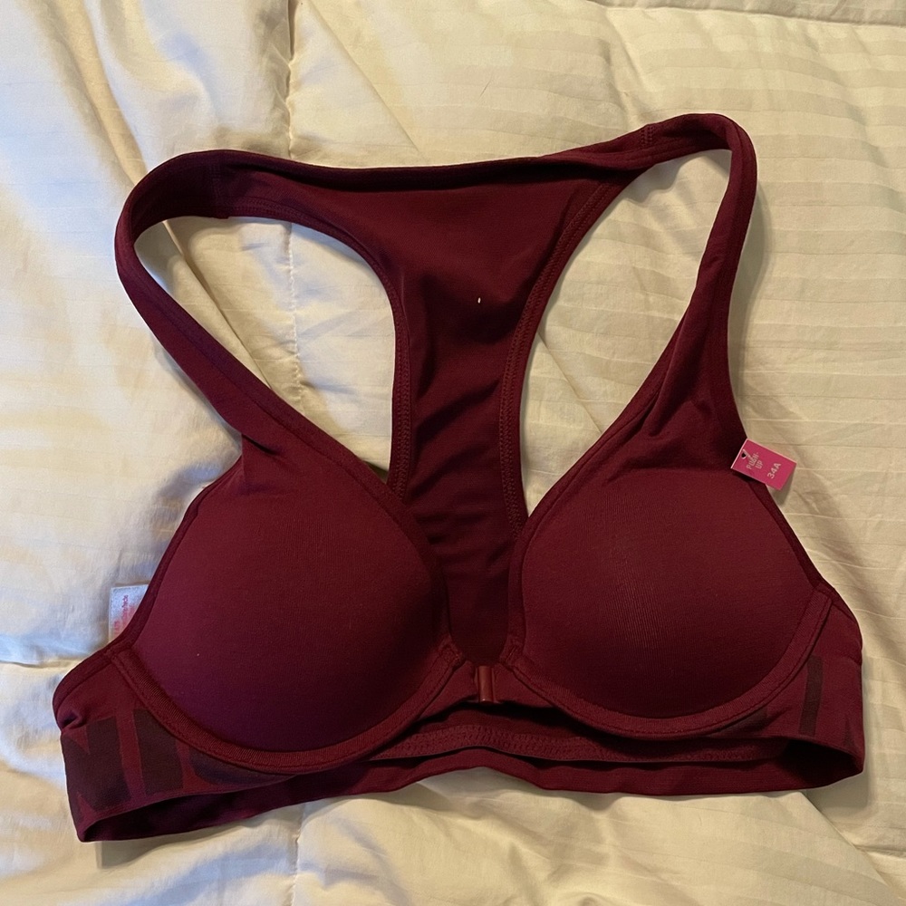 Size 34A red VS Pink sports bra NEW